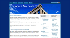 Desktop Screenshot of europeanamericansunited.org