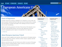 Tablet Screenshot of europeanamericansunited.org